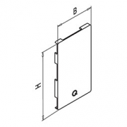 Afdekplaat Easy-Glass 3kN. Gebruik met bekleding. Links
