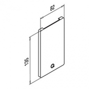 Afdekplaat Easy-Glass 3kN. Gebruik met bekleding. Links-Rechts