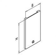 Afdekplaat Easy-Glass 3kN. Gebruik zonder bekleding. Rechts