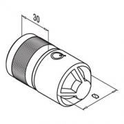 Buisverbinder 180° doorlopend