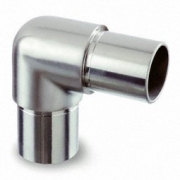 Buisverbinder kniefitting 90° afgeronde hoek