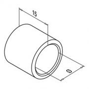 Eindstuk vlak voor D12 mm