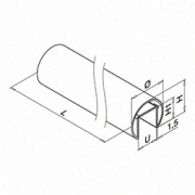 Rond U-profielbuis