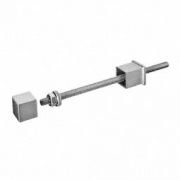 Wandbevestiging bout met afwerkingsdop square line 40x40