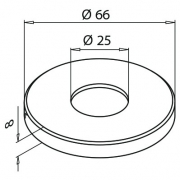 Afdekrozet voor model 0142