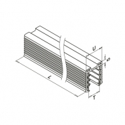 Montagerubber voor U-profielbuis Ø 42,4 | 40 x 40