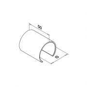 Verbinder voor houten U-profiel