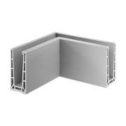 Binnen hoekprofiel Easy-Glass Pro voor topmontage