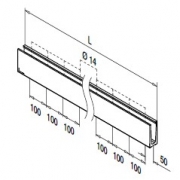 Basisprofiel Easy-Glass Slim voor topmontage