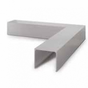 Verbinder hoek 90° voor aluminium U-profiel Lazortrack - buiten