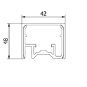Aluminium U-profiel Lazortrack