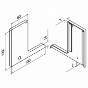 Afdekplaat Easy-Glass Pro F. Rechts