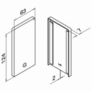 Afdekplaat Easy-Glass Pro Y. Links