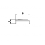 Mini alu U-profiel - RAL