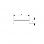 Mini inox U-profiel - AISI316