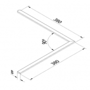Verbinder hoek 90° - RAL