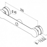 Glasadapter Spider 2 armen - D40