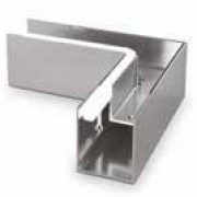 Verbinder hoek 90° voor aluminium U-profiel Lazortrack - buiten