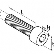 Cilinderschroef met binnenzeskant MOD 0680