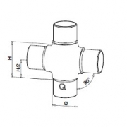 Buisverbinder kruis