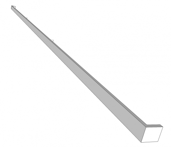 Handgreep FORRA - gelakt - 40x10