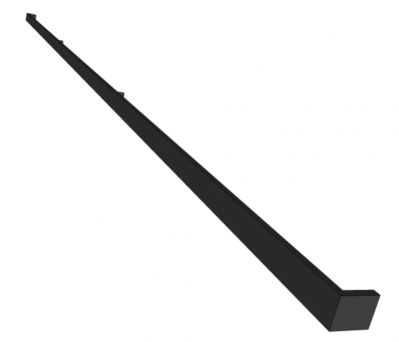 Handgreep VENDRA - staal - 40x10