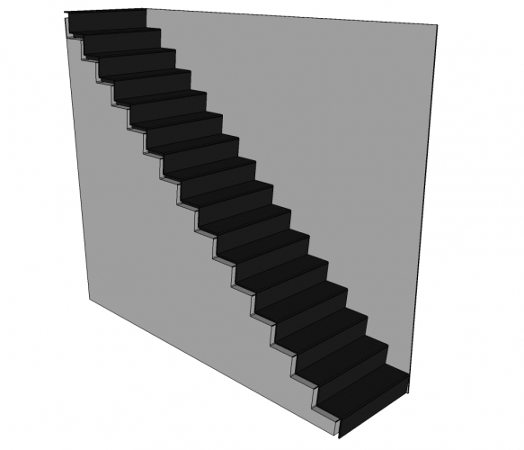 Trap TRANA - staal - bekleding 
