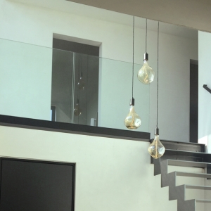 Binnen balustrade vrijstaand glas