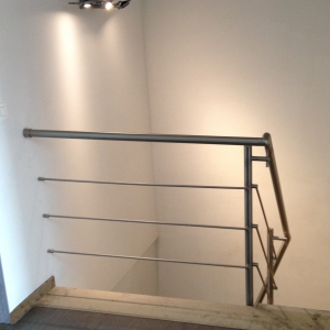 Inox balustrade met staven 33