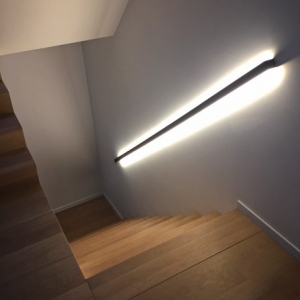 stalen handgreep met led verlichting